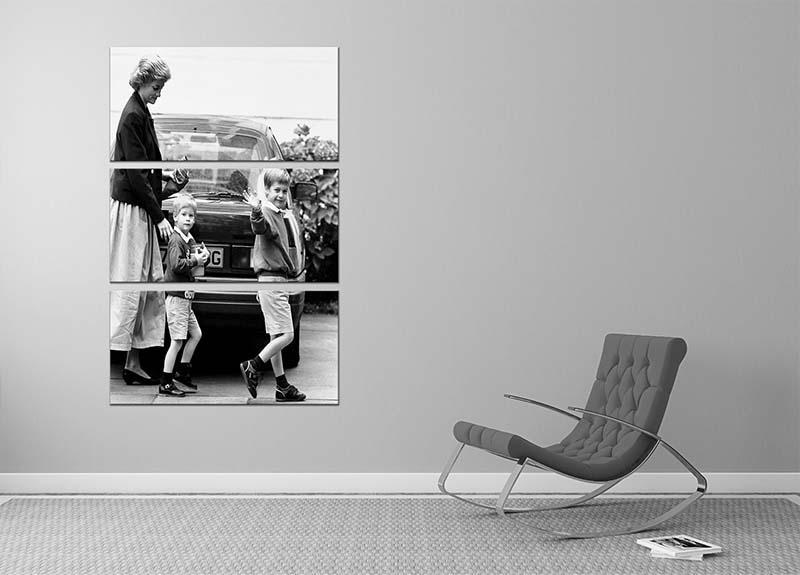 Prince Harry returning to school 3 Split Panel Canvas Print - Canvas Art Rocks - 2