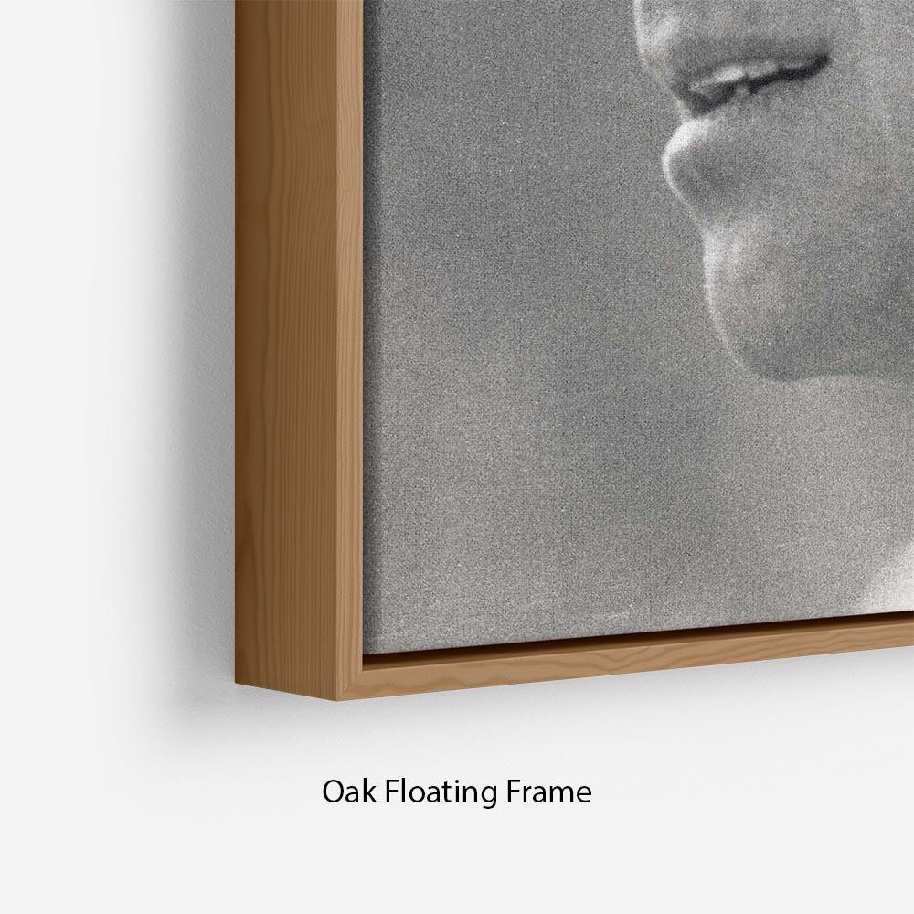 Prince Philip at Burghley Horse Trials Floating Frame Canvas