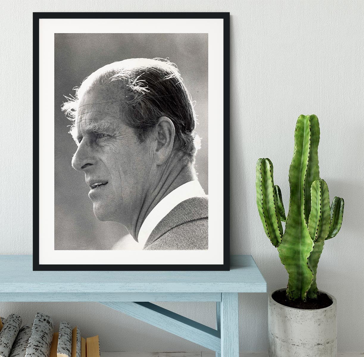 Prince Philip at Burghley Horse Trials Framed Print - Canvas Art Rocks - 1