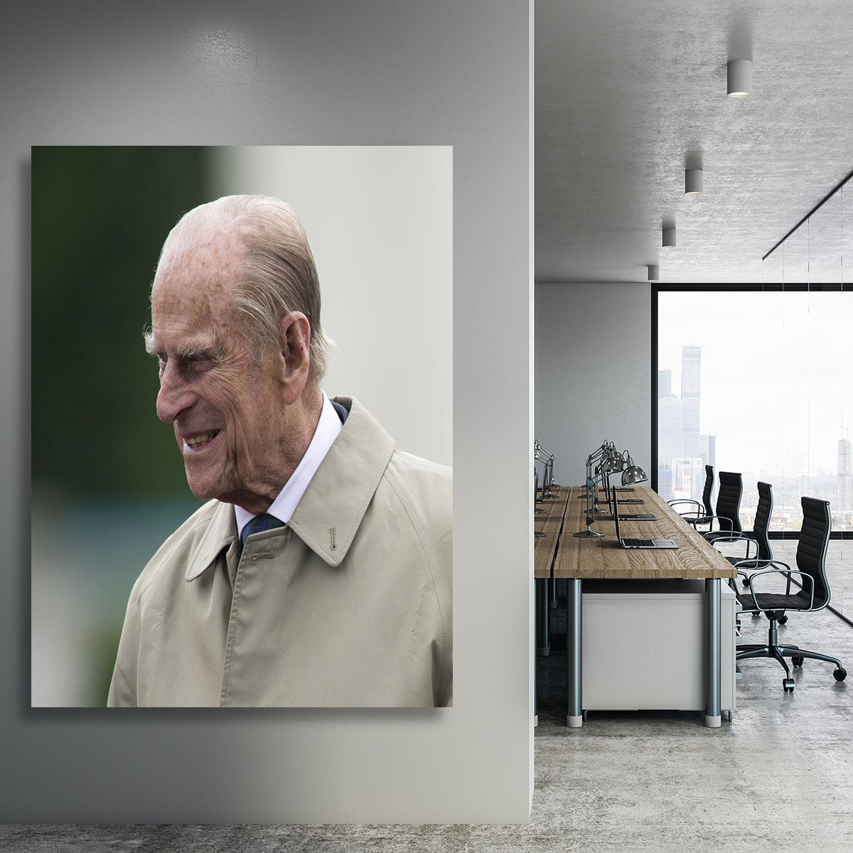 Prince Philip at the 90th birthday of Queen Elizabeth II Canvas Print or Poster