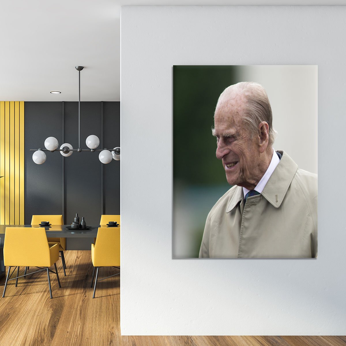 Prince Philip at the 90th birthday of Queen Elizabeth II Canvas Print or Poster