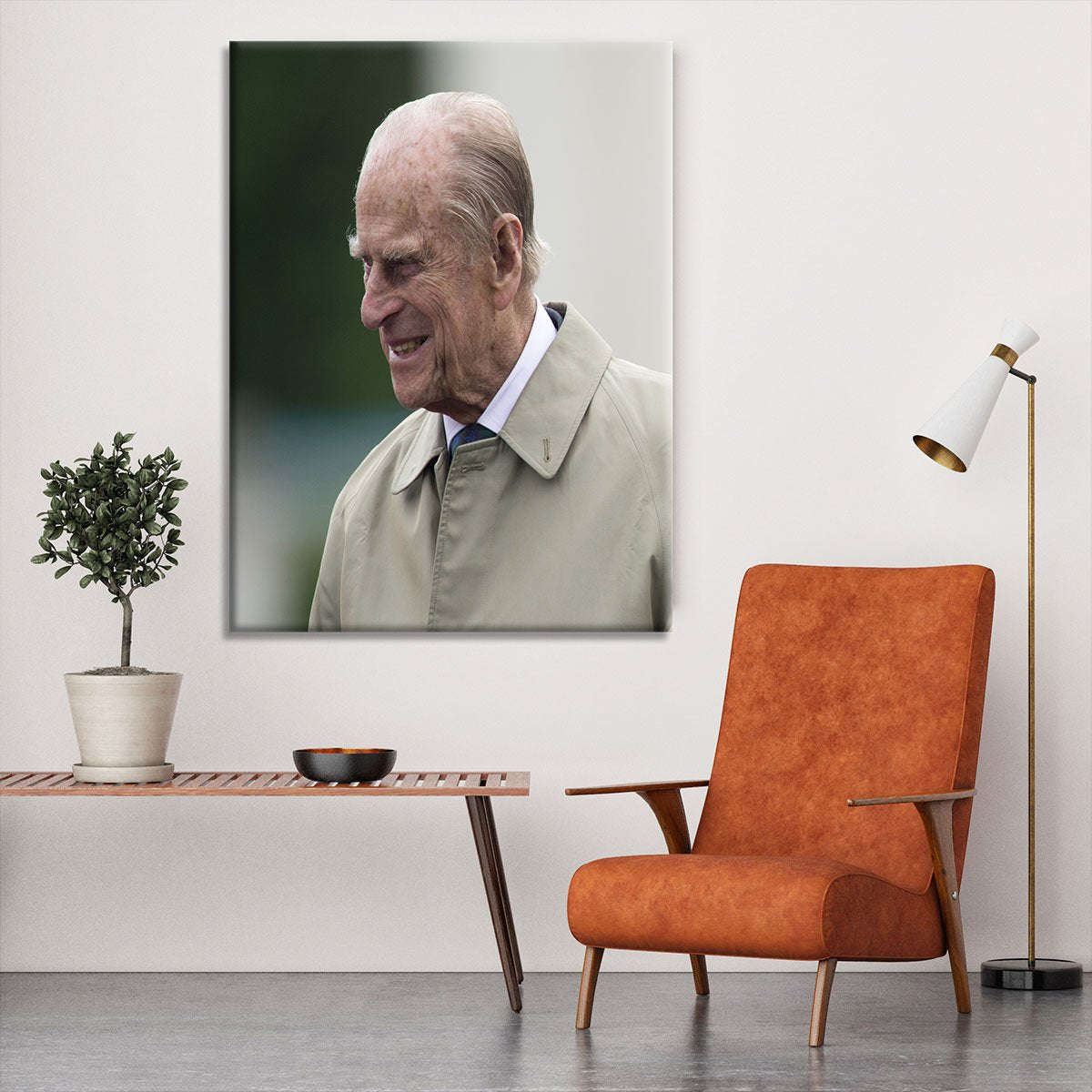 Prince Philip at the 90th birthday of Queen Elizabeth II Canvas Print or Poster