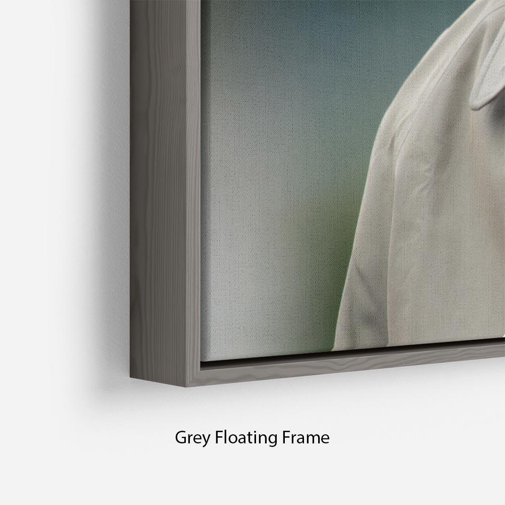 Prince Philip at the 90th birthday of Queen Elizabeth II Floating Frame Canvas