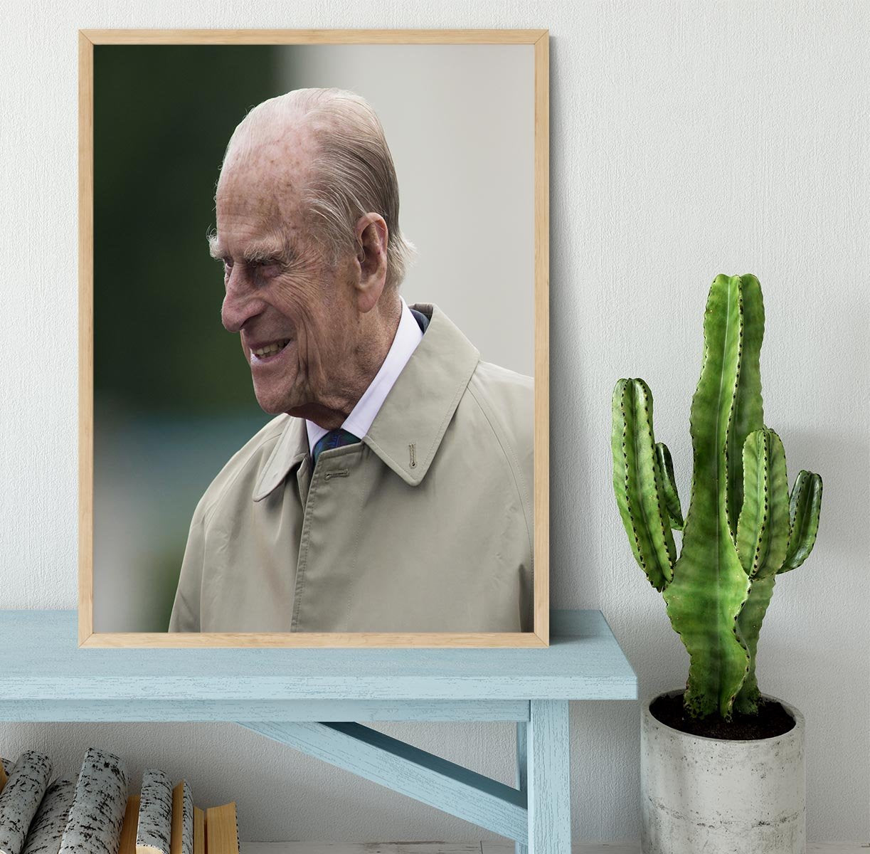 Prince Philip at the 90th birthday of Queen Elizabeth II Framed Print - Canvas Art Rocks - 4