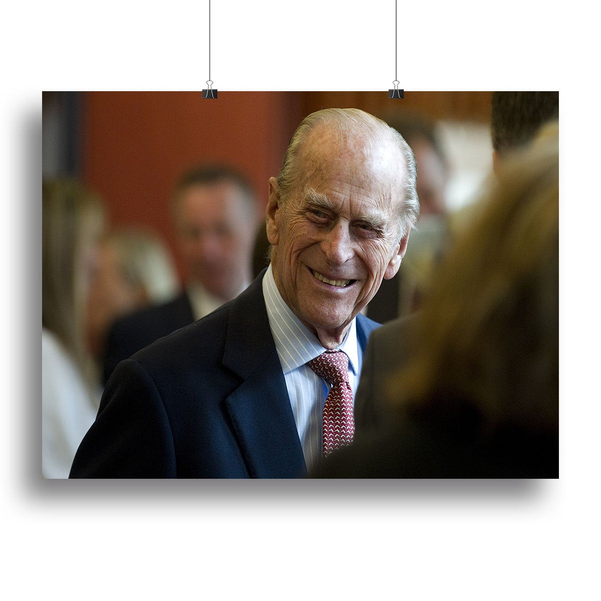 Prince Philip at the Journalists Charity at Stationers Hall Canvas Print or Poster