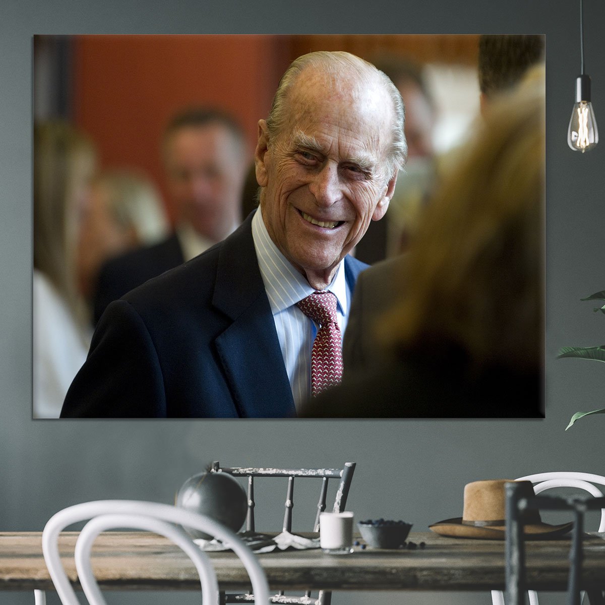 Prince Philip at the Journalists Charity at Stationers Hall Canvas Print or Poster