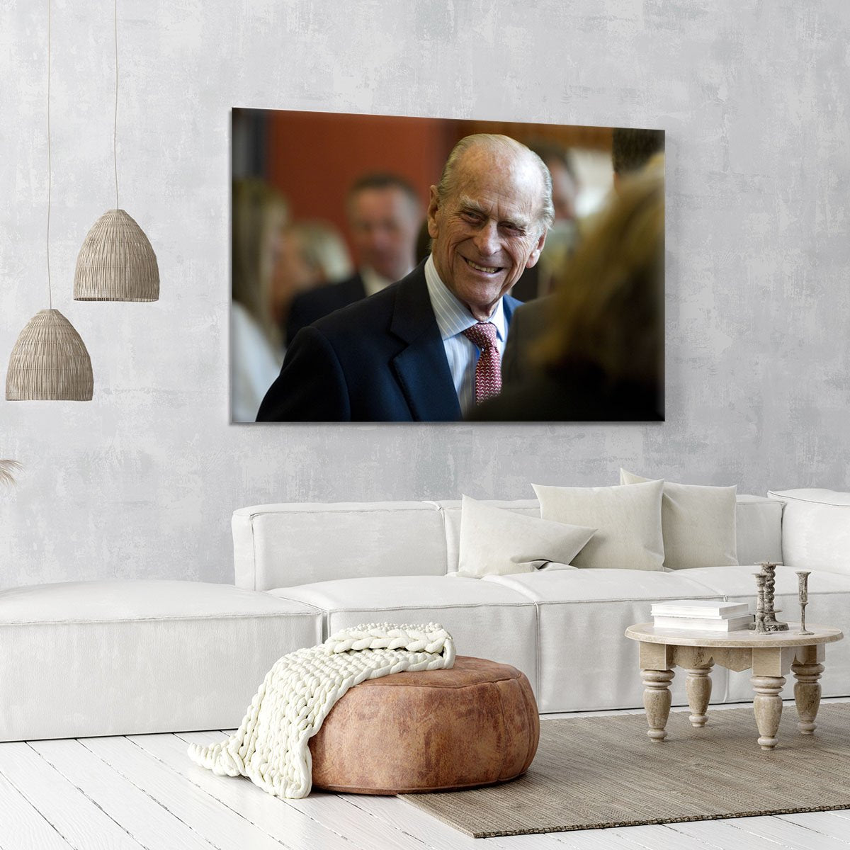 Prince Philip at the Journalists Charity at Stationers Hall Canvas Print or Poster