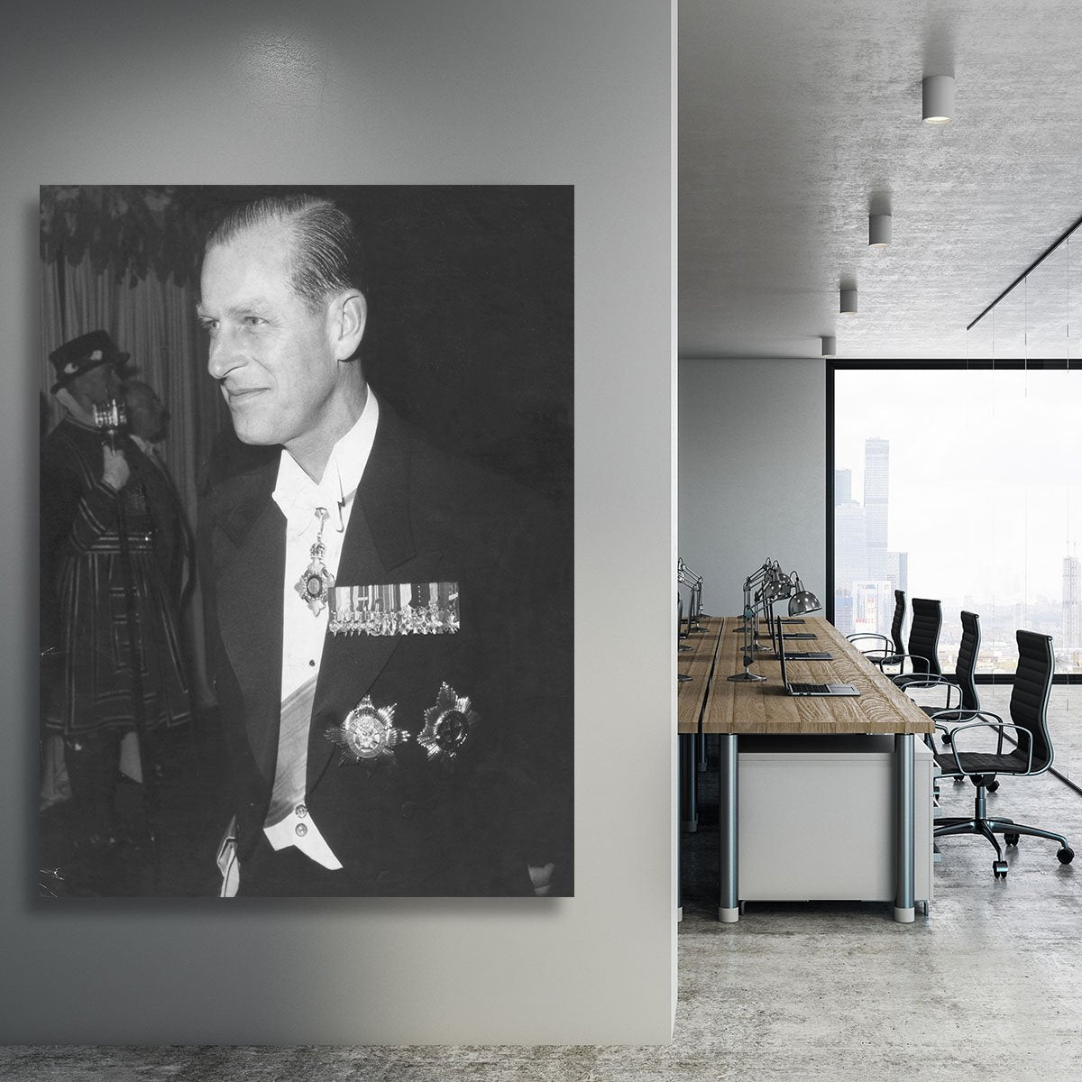 Prince Philip attending the opera at Covent Garden Canvas Print or Poster