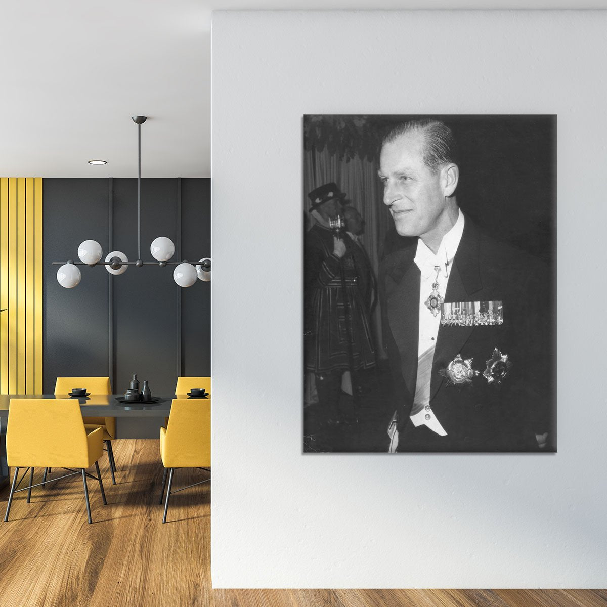 Prince Philip attending the opera at Covent Garden Canvas Print or Poster