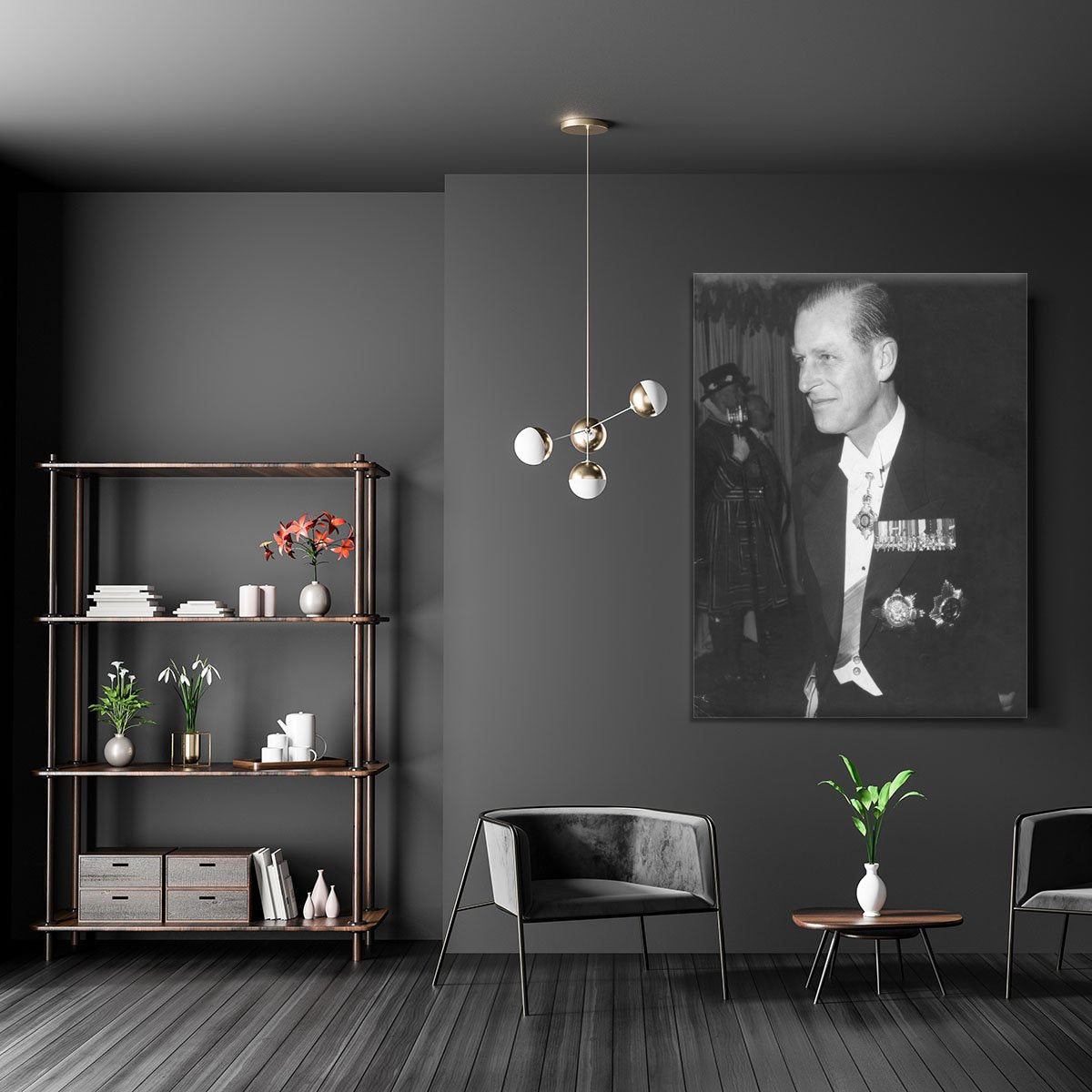 Prince Philip attending the opera at Covent Garden Canvas Print or Poster
