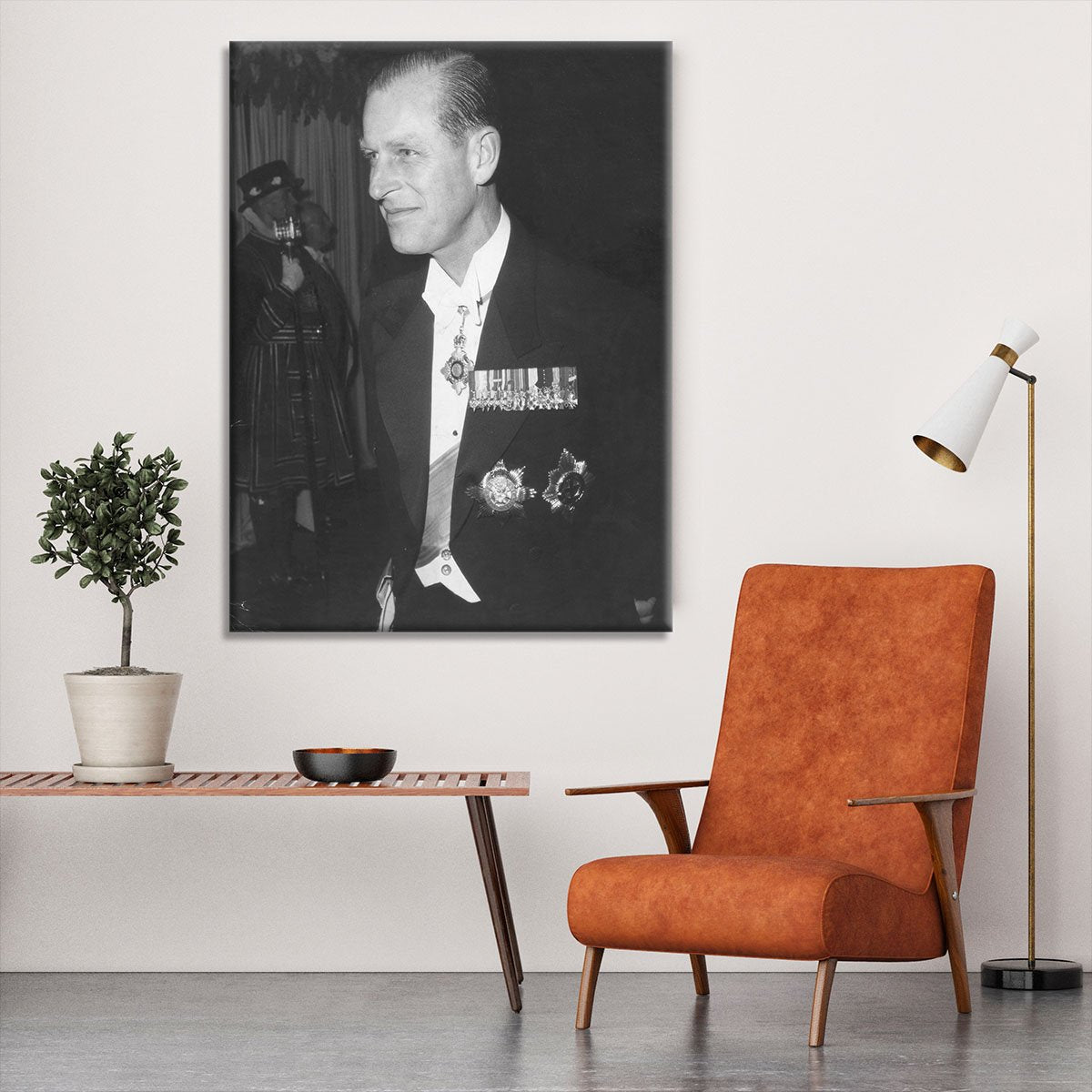 Prince Philip attending the opera at Covent Garden Canvas Print or Poster