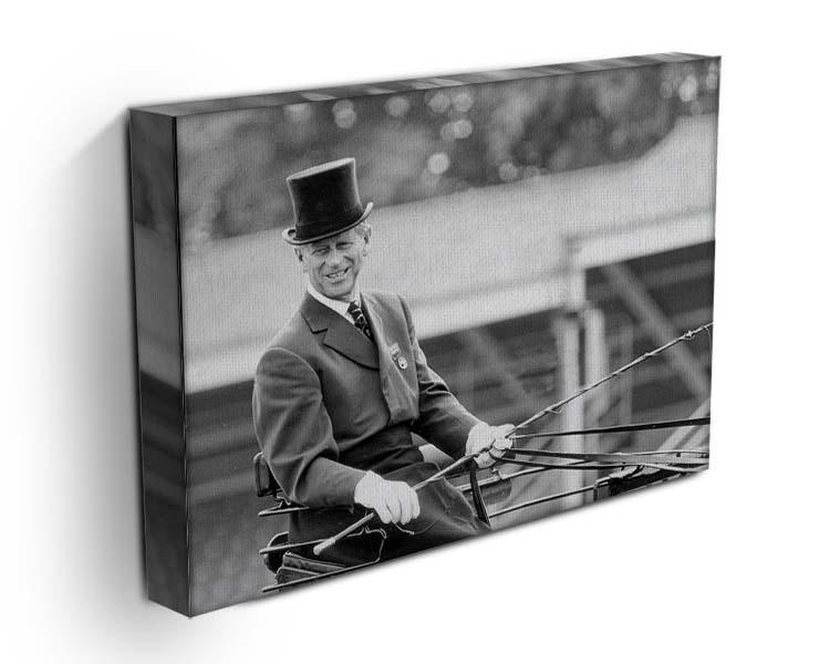 Prince Philip driving a carriage during a race at Ascot Canvas Print or Poster - Canvas Art Rocks - 3
