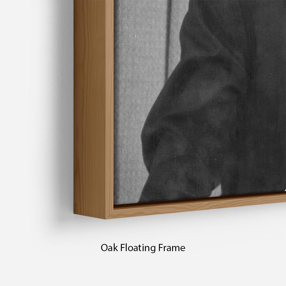 Prince Philip giving a lecture at Hudson Bay House Floating Frame Canvas