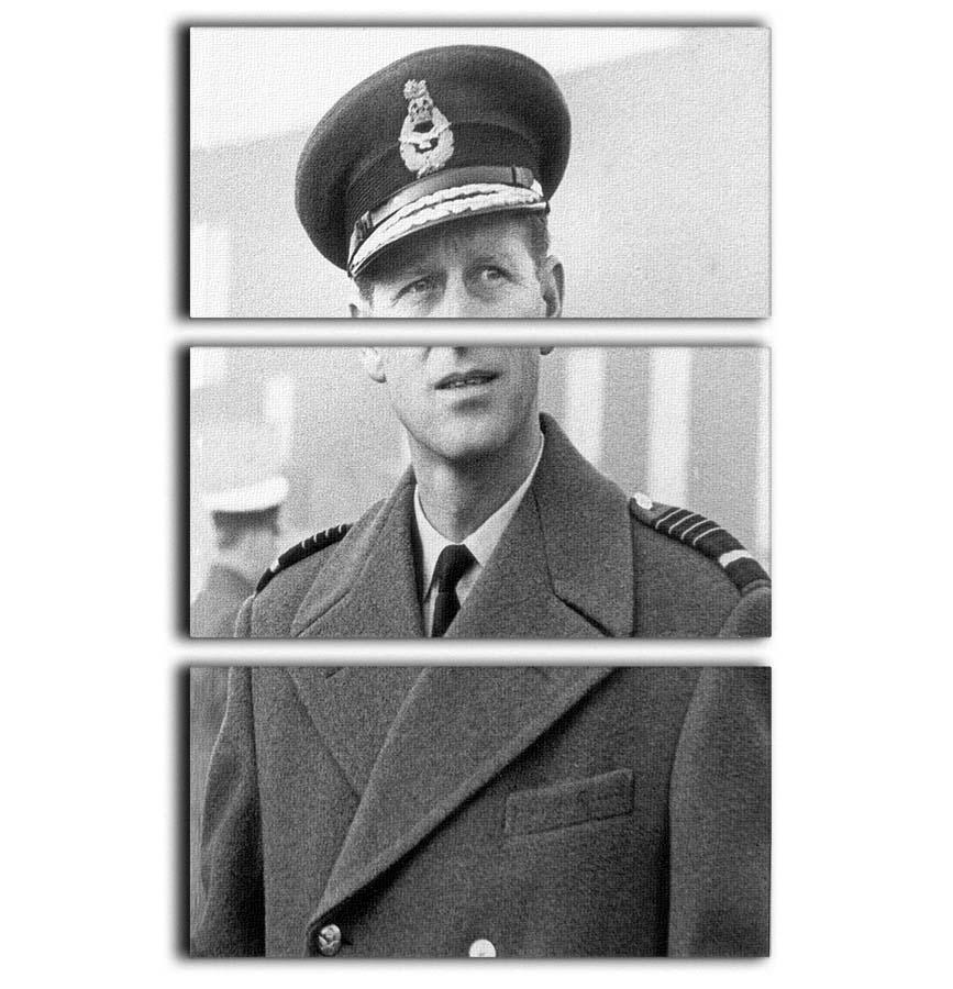 Prince Philip in Grimsby 3 Split Panel Canvas Print - Canvas Art Rocks - 1