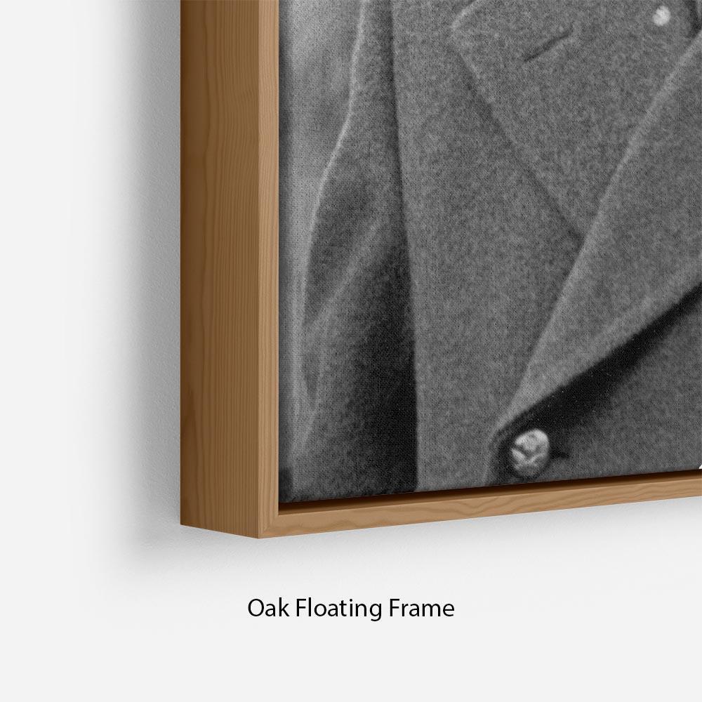 Prince Philip in Grimsby Floating Frame Canvas