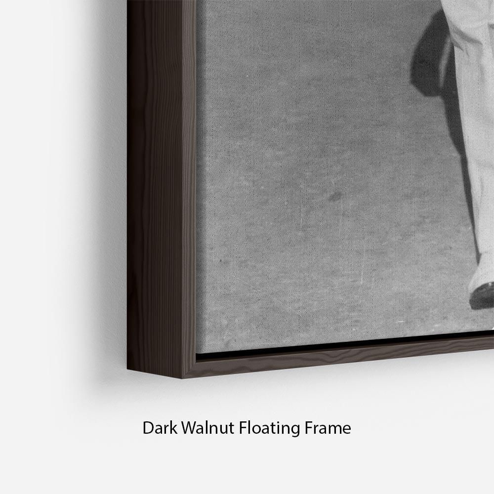 Prince Philip in naval uniform in Malta Floating Frame Canvas