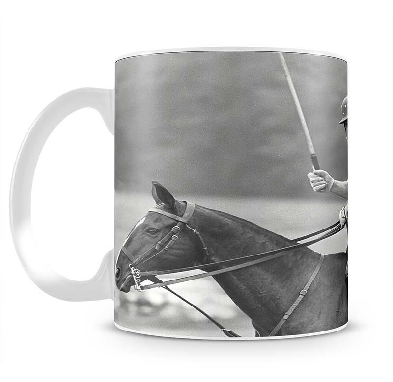 Prince Philip shown winning the polo Gold Cup Mug - Canvas Art Rocks - 2