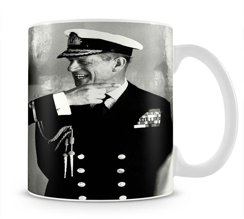 Prince Philip with Prince Edward at Falklands homecoming Mug - Canvas Art Rocks - 1