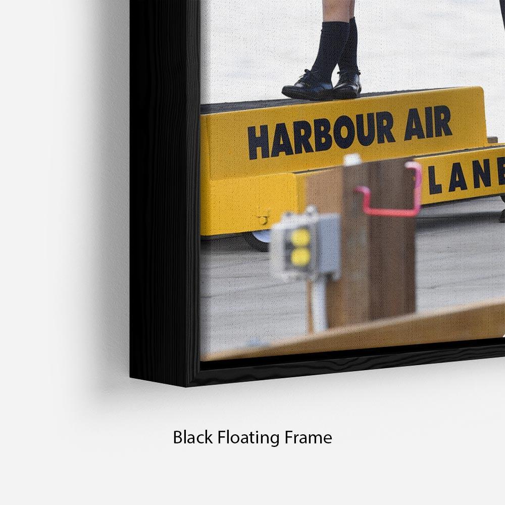 Prince William and Kate with George and Charlotte in Canada Floating Frame Canvas