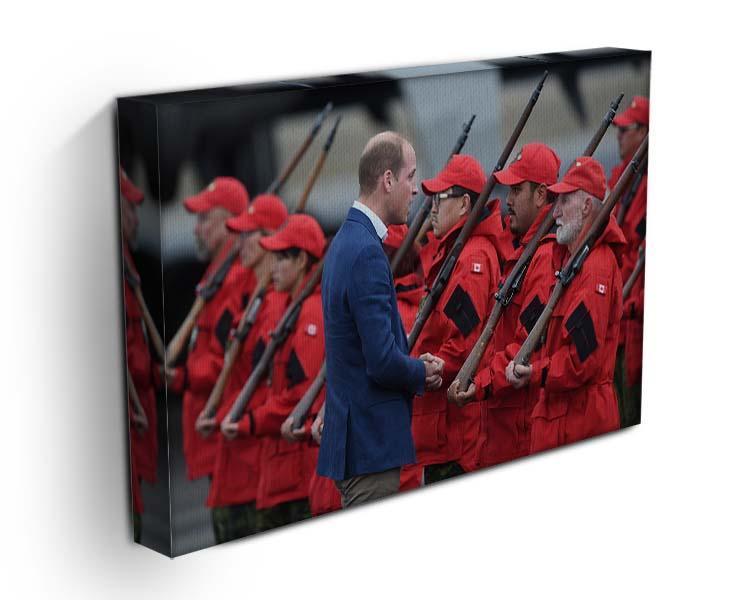 Prince William greeted by Canadian Rangers on Canadian tour Canvas Print or Poster - Canvas Art Rocks - 3