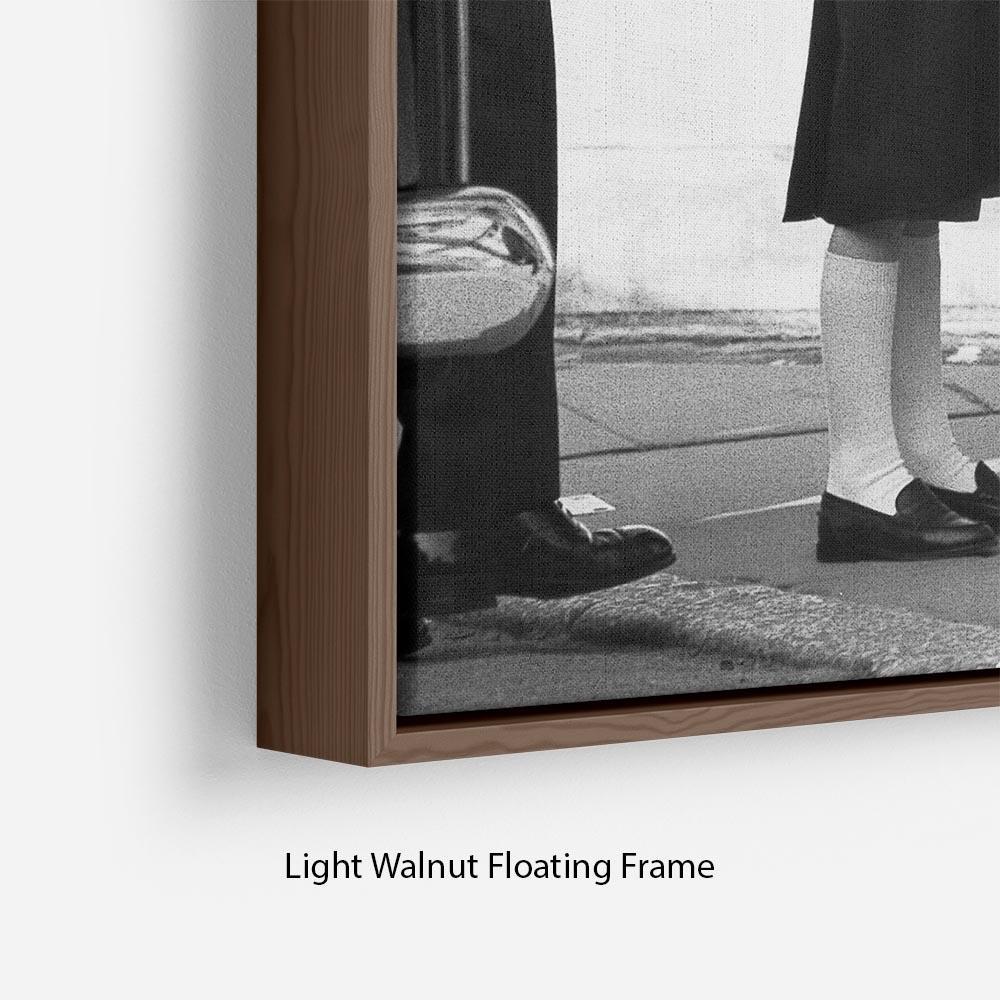 Prince William greeting the Dean of St Georges Chapel Floating Frame Canvas