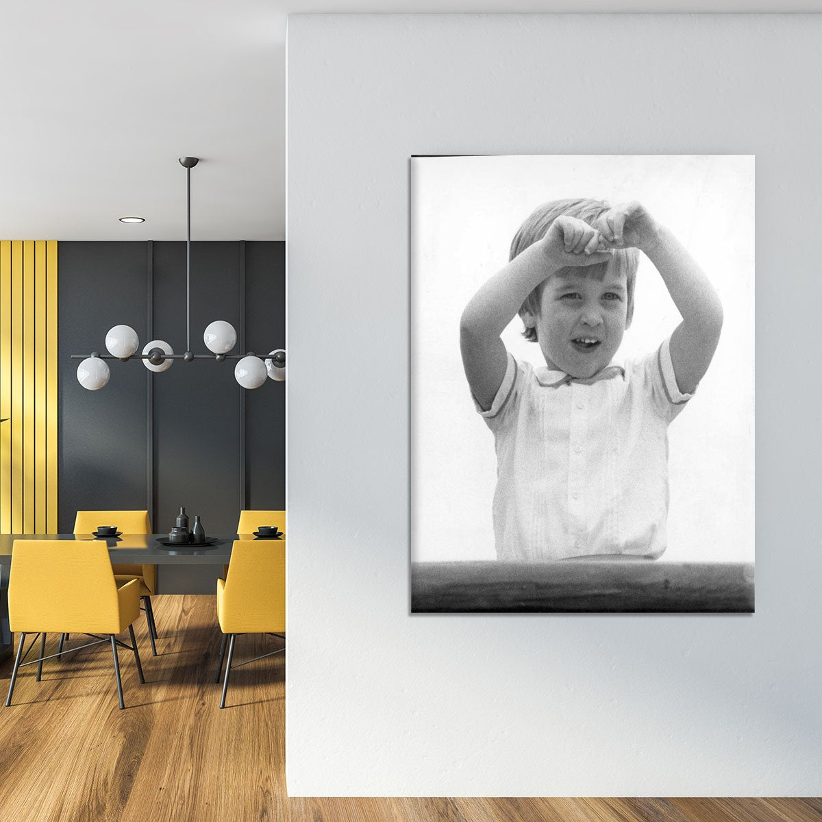 Prince William happily aboard the Royal Yacht Canvas Print or Poster