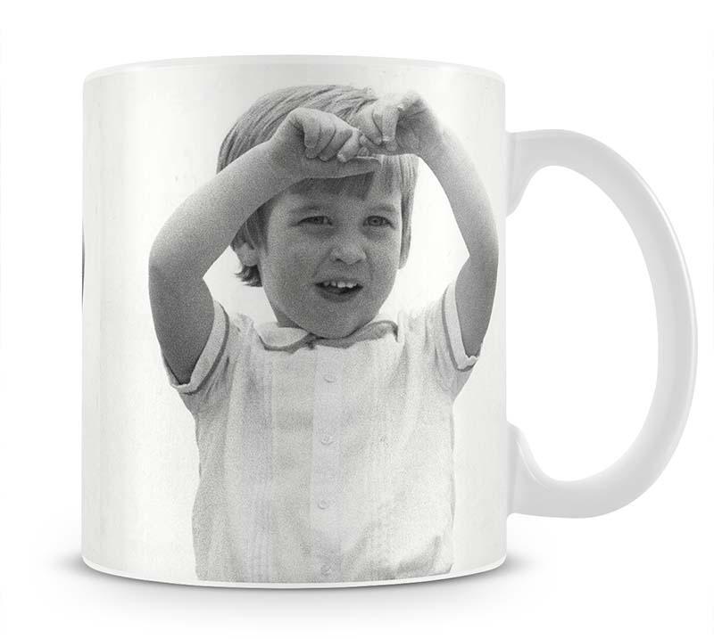 Prince William happily aboard the Royal Yacht Mug - Canvas Art Rocks - 1