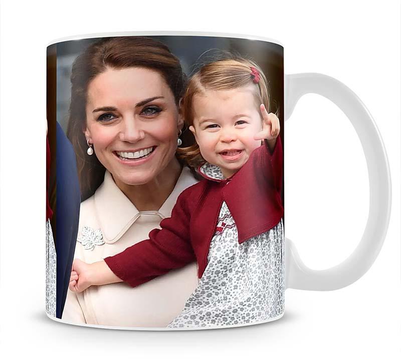 Princess Charlotte held by her mother Kate Mug - Canvas Art Rocks - 1