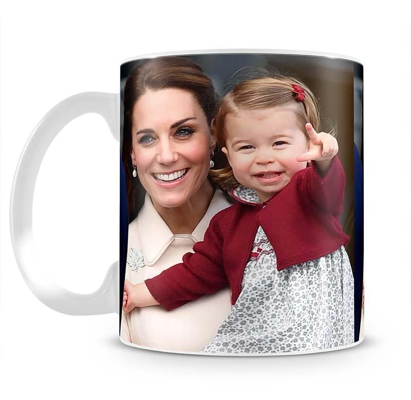 Princess Charlotte held by her mother Kate Mug - Canvas Art Rocks - 2