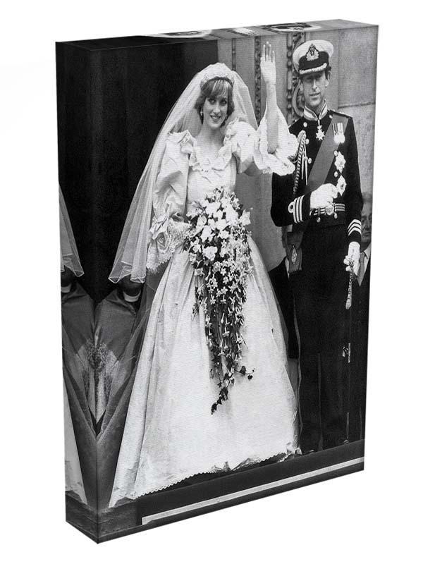 Princess Diana and Prince Charles at their wedding St Pauls Canvas Print or Poster - Canvas Art Rocks - 3