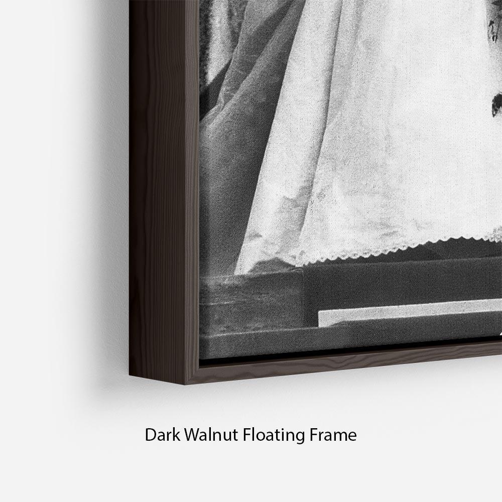 Princess Diana and Prince Charles at their wedding St Pauls Floating Frame Canvas