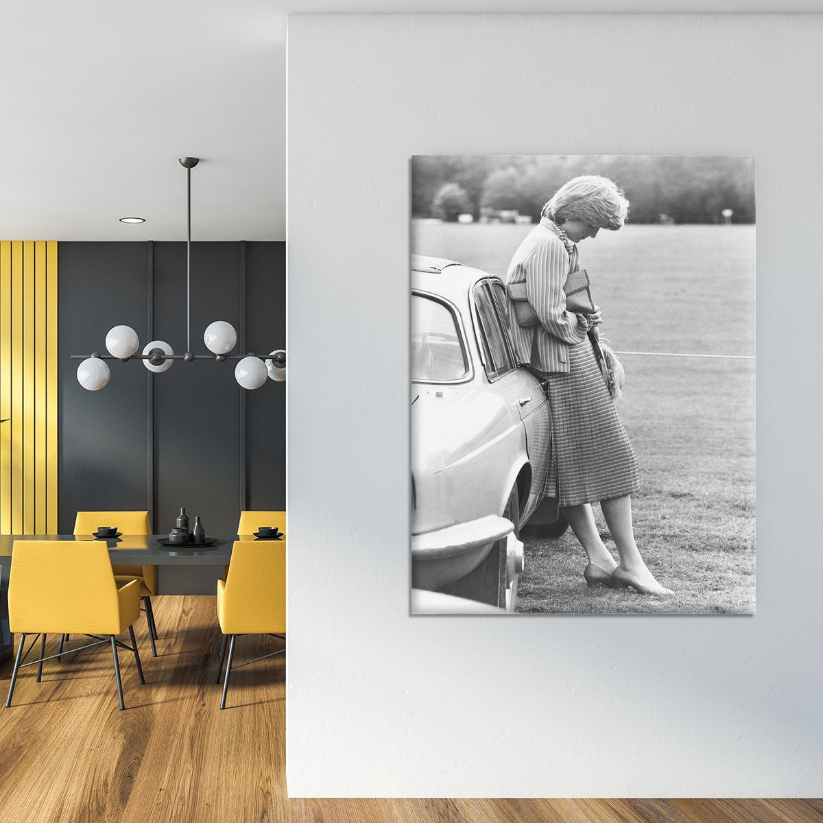 Princess Diana at a polo match Canvas Print or Poster