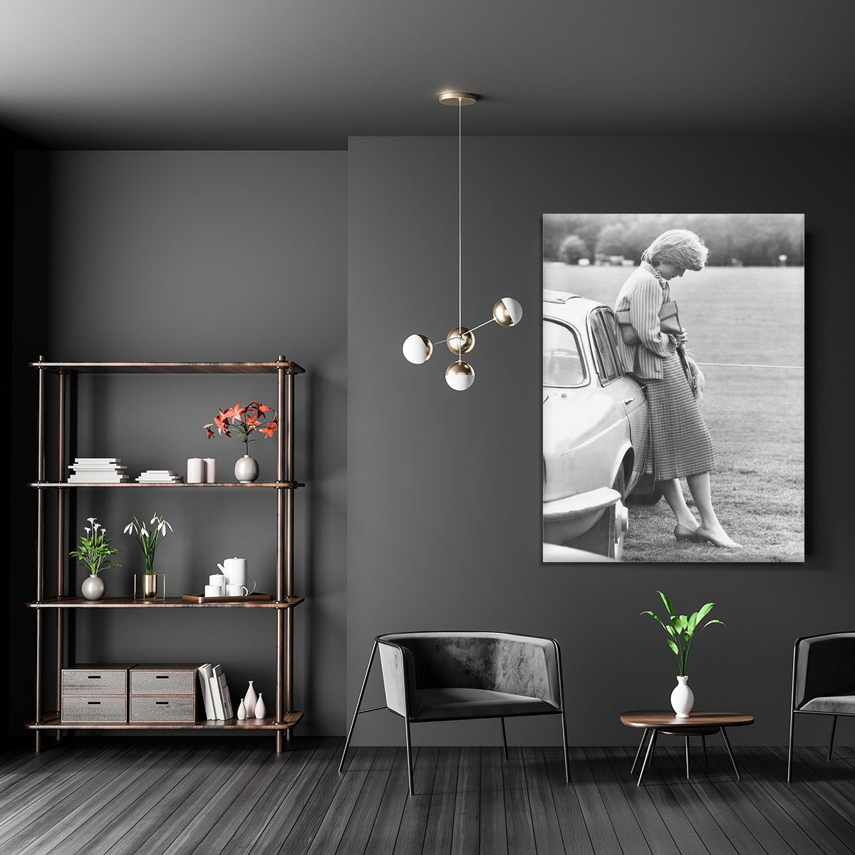 Princess Diana at a polo match Canvas Print or Poster