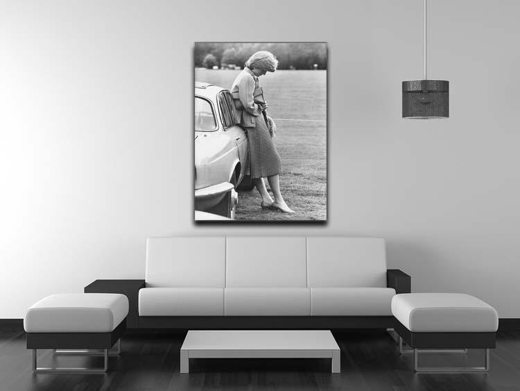 Princess Diana at a polo match Canvas Print or Poster - Canvas Art Rocks - 4