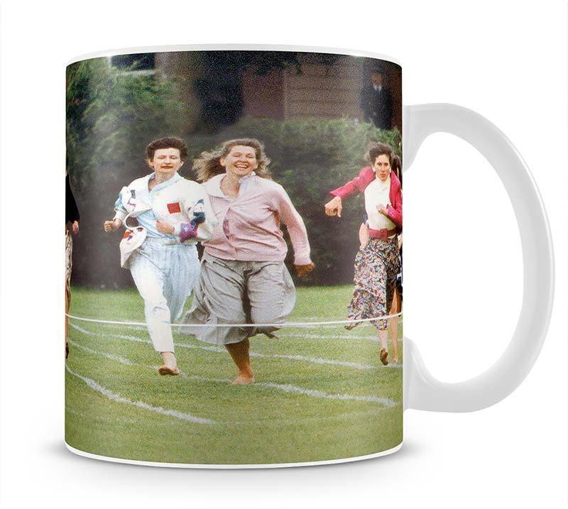 Princess Diana in the mothers race at Harrys school Mug - Canvas Art Rocks - 1