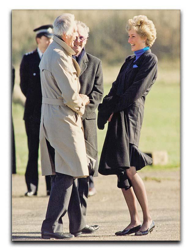 Princess Diana laughing Canvas Print or Poster  - Canvas Art Rocks - 1
