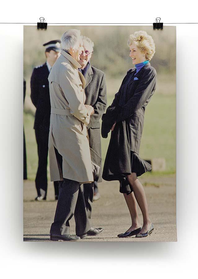 Princess Diana laughing Canvas Print or Poster - Canvas Art Rocks - 2