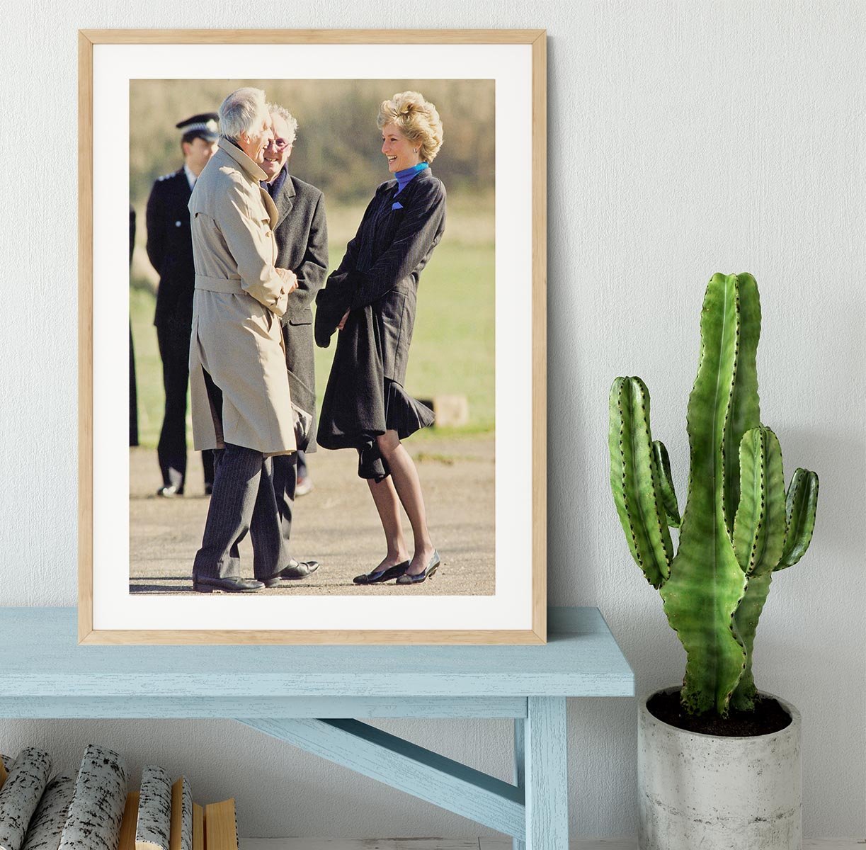 Princess Diana laughing Framed Print - Canvas Art Rocks - 3
