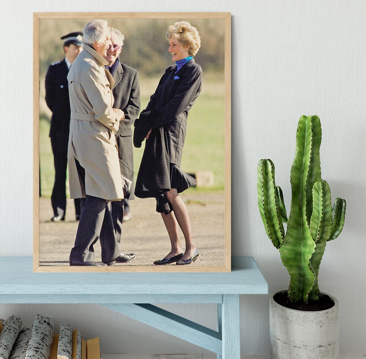 Princess Diana laughing Framed Print - Canvas Art Rocks - 4