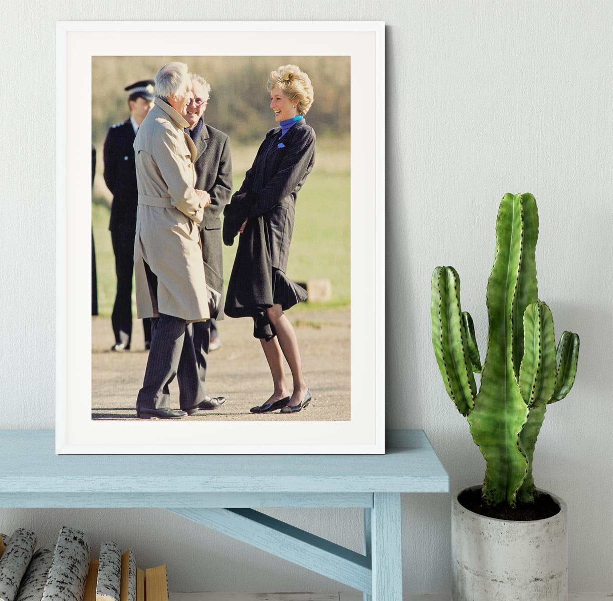Princess Diana laughing Framed Print - Canvas Art Rocks - 5