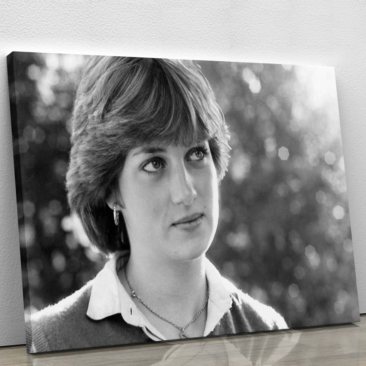 Princess Diana meeting the press for the first time Canvas Print or Poster