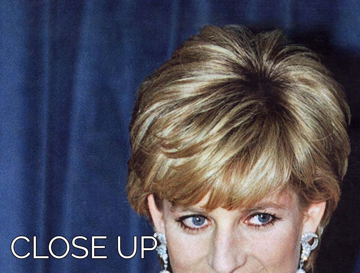 Princess Diana receiving the Humanitarian of the Year award 3 Split Panel Canvas Print - Canvas Art Rocks - 3