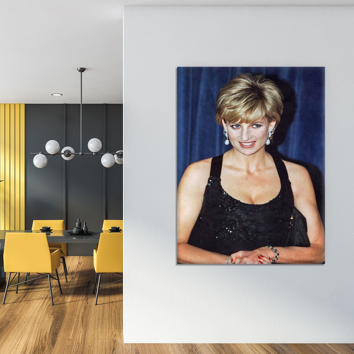 Princess Diana receiving the Humanitarian of the Year award Canvas Print or Poster