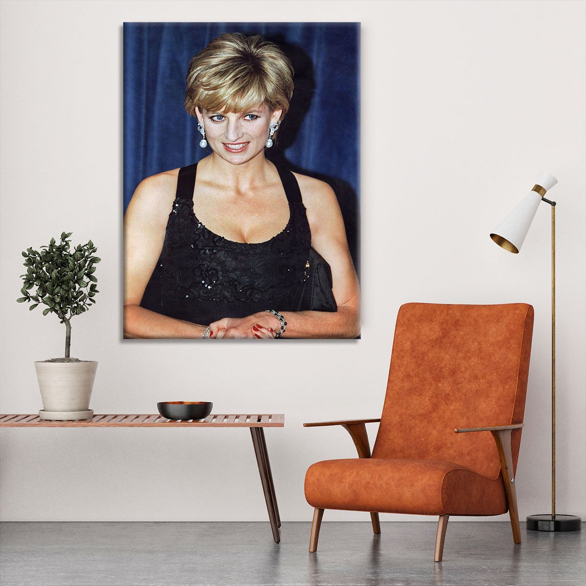 Princess Diana receiving the Humanitarian of the Year award Canvas Print or Poster