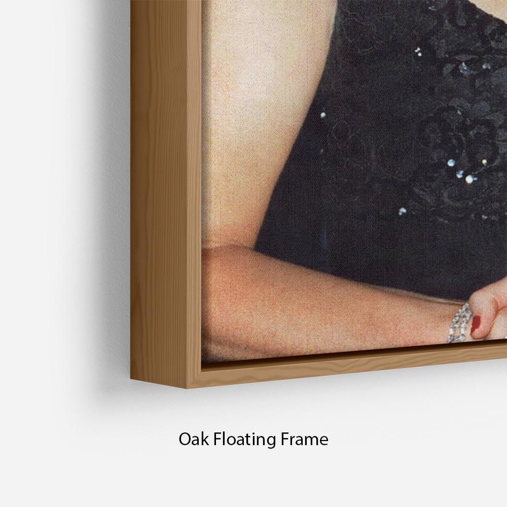 Princess Diana receiving the Humanitarian of the Year award Floating Frame Canvas