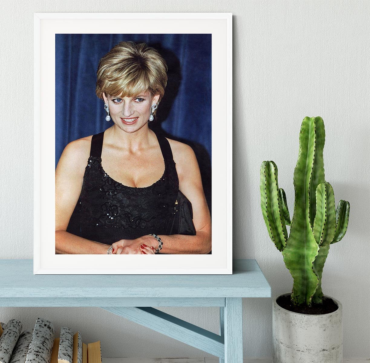 Princess Diana receiving the Humanitarian of the Year award Framed Print - Canvas Art Rocks - 5