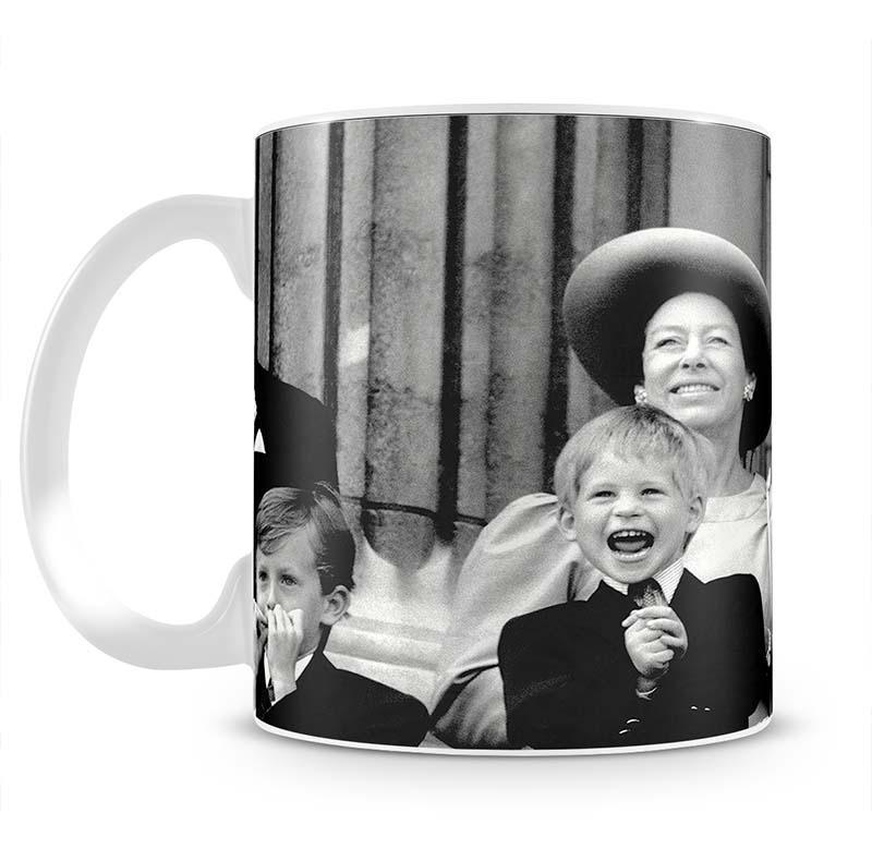 Princess Diana with Prince Harry watching Trooping the Colour Mug - Canvas Art Rocks - 2