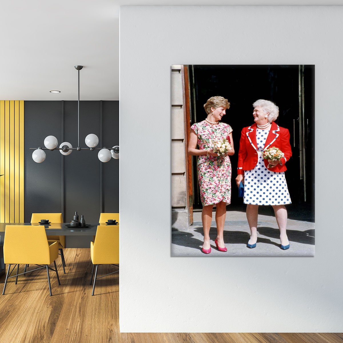 Princess Diana with US First Lady Barbara Bush Canvas Print or Poster