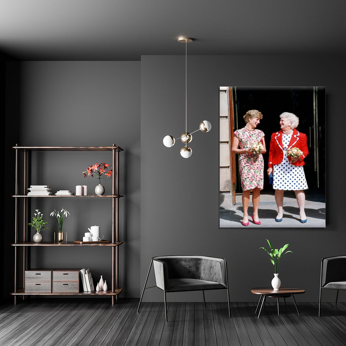 Princess Diana with US First Lady Barbara Bush Canvas Print or Poster