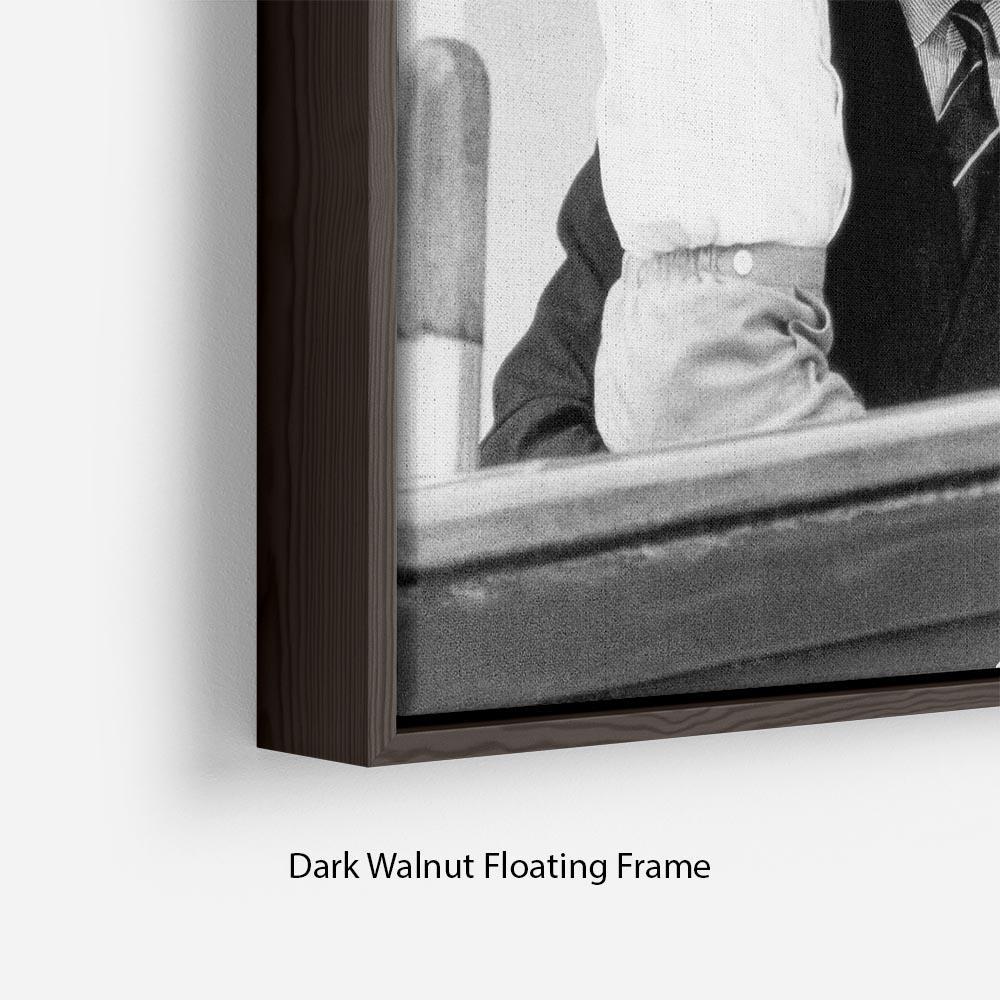 Princess Diana with family aboard the Royal Yacht Britannia Floating Frame Canvas